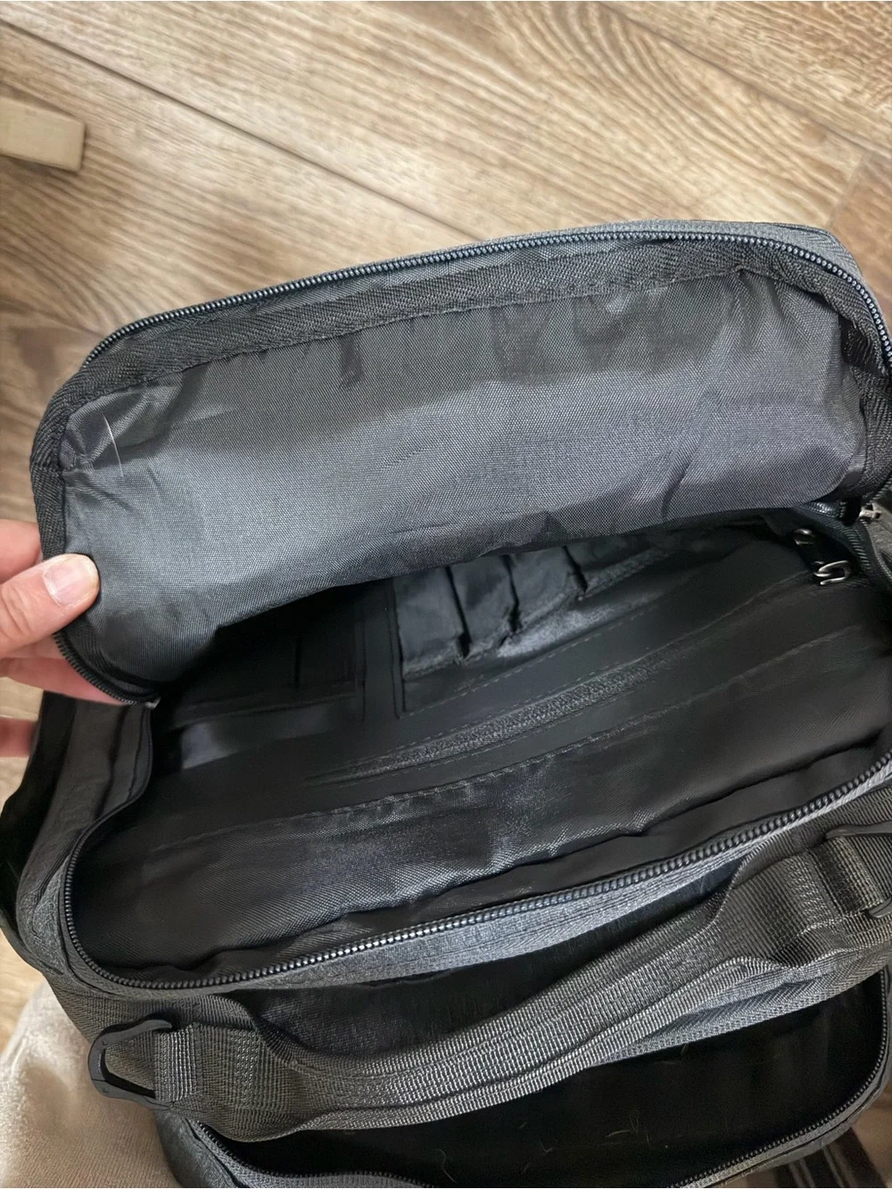Women’s Dark Gray Tactical Roll-Top Backpack